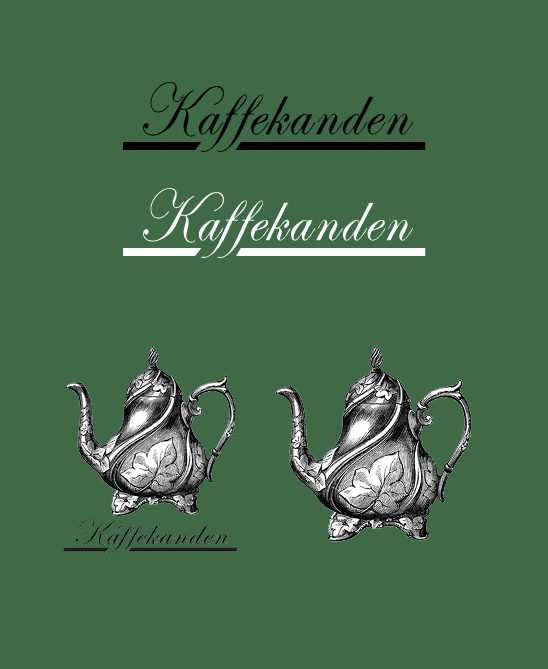 Kaffekanden logo variationer