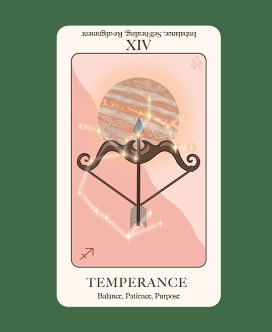 temperance tarot kort